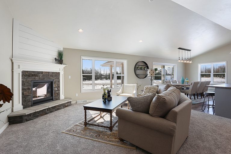 Corner Fireplace Focal Point