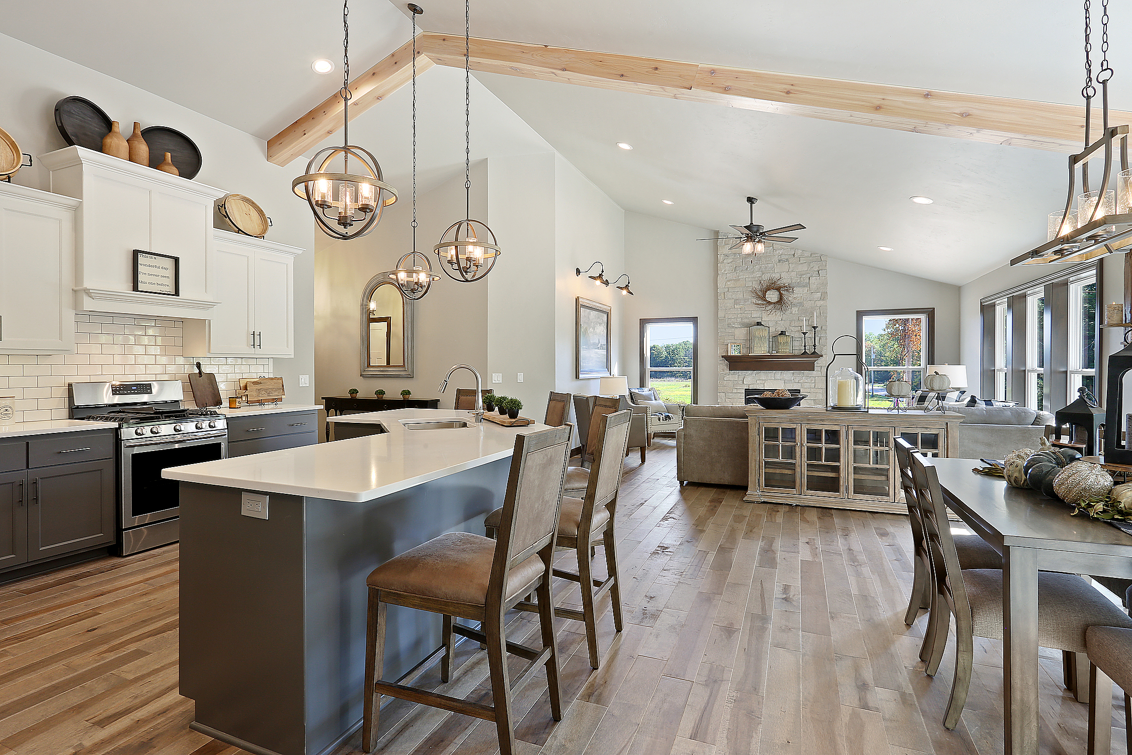 modern kitchen island