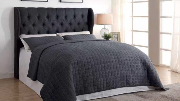 black queen headboard