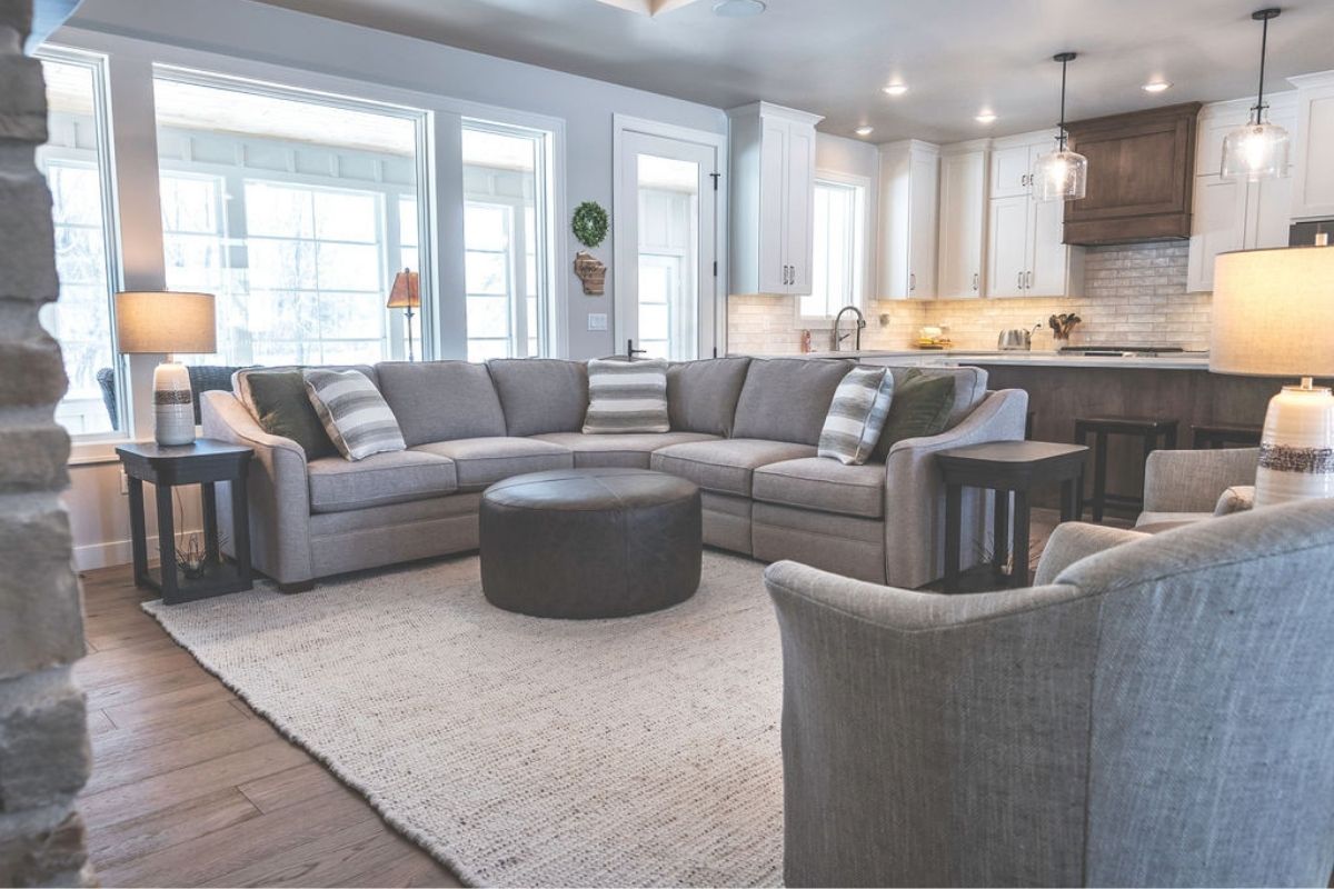 Warm living room with a sectional, Wenz Home Furniture Green Bay Wisconsin